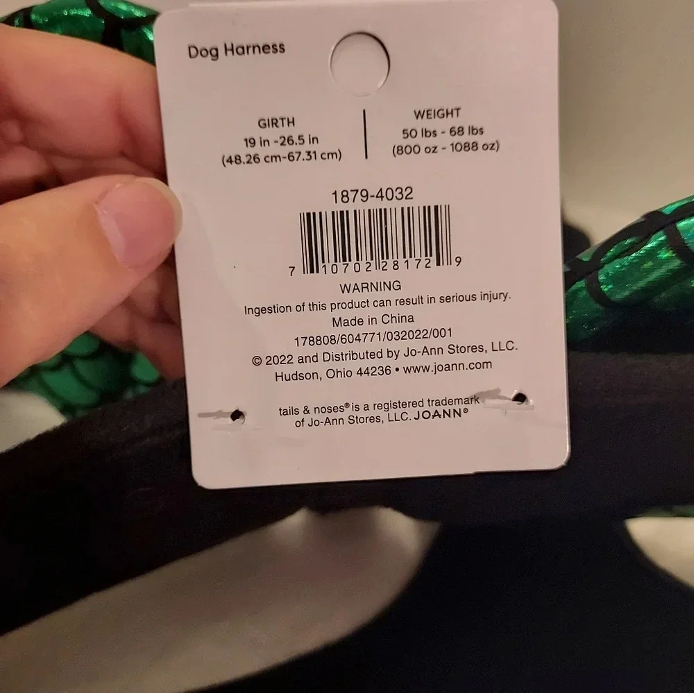 NWT Tails & Noses Dragon Wings Dog Harness in Size XL